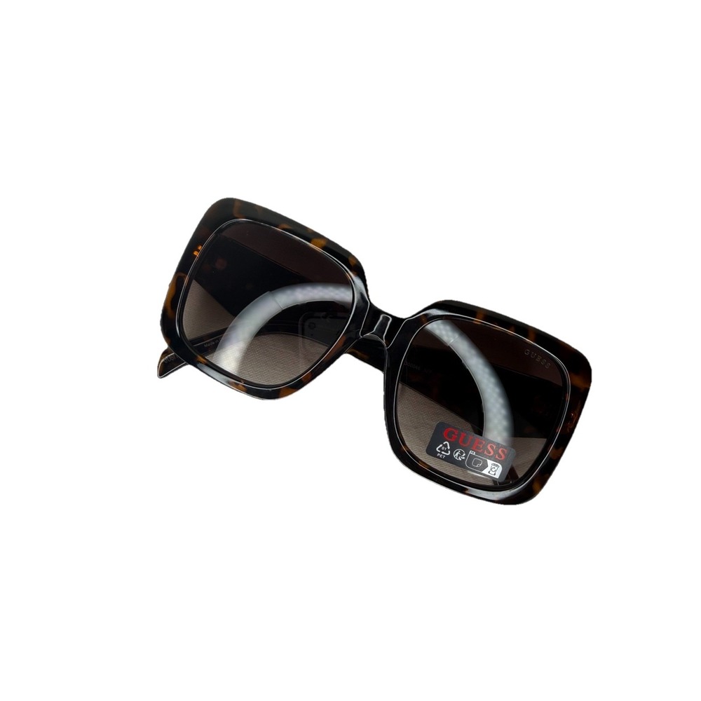 New GUESS GO00046 52F Tortoise/Brown Womens Sunglasses Oversized $75
